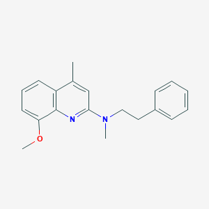 molecular formula C20H22N2O B3861786 8-methoxy-N,4-dimethyl-N-(2-phenylethyl)-2-quinolinamine 
