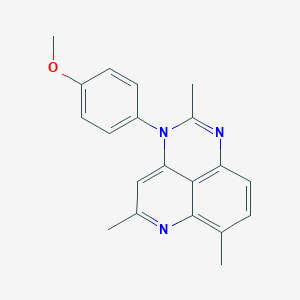 molecular formula C20H19N3O B386179 3-(4-methoxyphenyl)-2,5,7-trimethyl-3H-pyrido[4,3,2-de]quinazoline 