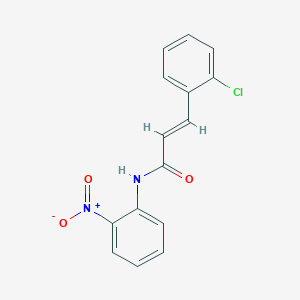 molecular formula C15H11ClN2O3 B3861840 3-(2-chlorophenyl)-N-(2-nitrophenyl)acrylamide 