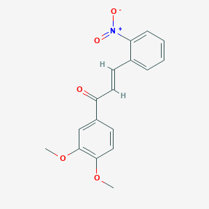 molecular formula C17H15NO5 B3861963 1-(3,4-dimethoxyphenyl)-3-(2-nitrophenyl)-2-propen-1-one 