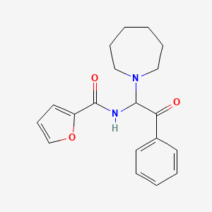 molecular formula C19H22N2O3 B3862008 N-[1-(1-azepanyl)-2-oxo-2-phenylethyl]-2-furamide 