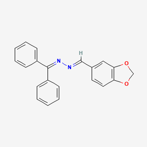 molecular formula C21H16N2O2 B3862017 1,3-benzodioxole-5-carbaldehyde (diphenylmethylene)hydrazone 