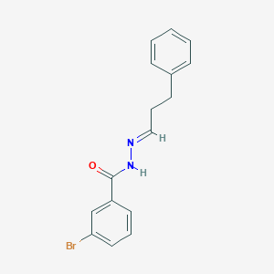 molecular formula C16H15BrN2O B3862061 3-bromo-N'-(3-phenylpropylidene)benzohydrazide 