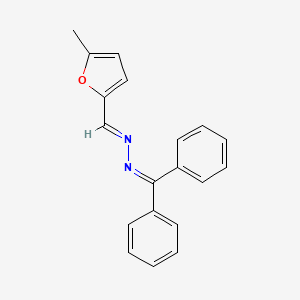molecular formula C19H16N2O B3862094 5-methyl-2-furaldehyde (diphenylmethylene)hydrazone 