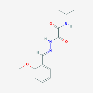 molecular formula C13H17N3O3 B3862169 N-isopropyl-2-[2-(2-methoxybenzylidene)hydrazino]-2-oxoacetamide 