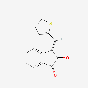 molecular formula C14H8O2S B3862178 3-(2-thienylmethylene)-1H-indene-1,2(3H)-dione 