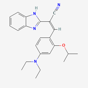 molecular formula C23H26N4O B3862180 2-(1H-benzimidazol-2-yl)-3-[4-(diethylamino)-2-isopropoxyphenyl]acrylonitrile 