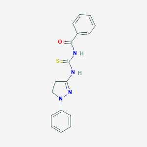 1-Benzoyl-3-(1-phenyl-4,5-dihydro-1H-pyrazol-3-yl)-thiourea