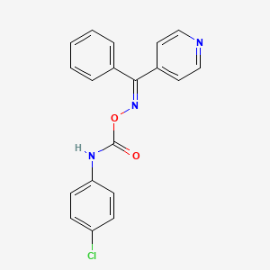 [(E)-[phenyl(pyridin-4-yl)methylidene]amino] N-(4-chlorophenyl)carbamate