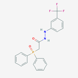 molecular formula C21H18F3N2O2P B386225 2-(diphenylphosphoryl)-N'-[3-(trifluoromethyl)phenyl]acetohydrazide 