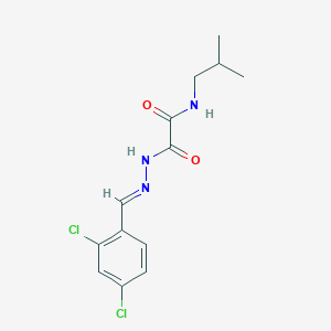 molecular formula C13H15Cl2N3O2 B3862276 2-[2-(2,4-dichlorobenzylidene)hydrazino]-N-isobutyl-2-oxoacetamide 