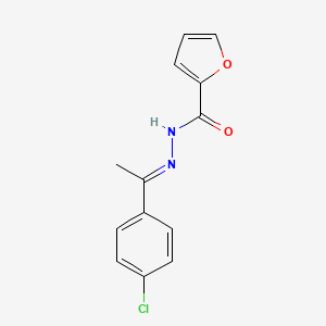 molecular formula C13H11ClN2O2 B3862364 N'-[1-(4-chlorophenyl)ethylidene]-2-furohydrazide 