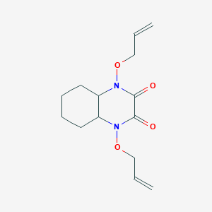molecular formula C14H20N2O4 B3862382 1,4-bis(allyloxy)octahydro-2,3-quinoxalinedione CAS No. 5537-33-7