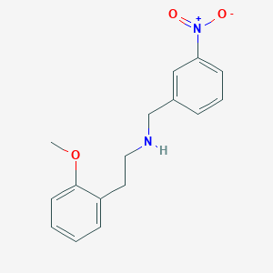 molecular formula C16H18N2O3 B3862405 2-(2-methoxyphenyl)-N-(3-nitrobenzyl)ethanamine 