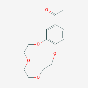 molecular formula C14H18O5 B386241 1-(6,7,9,10,12,13-Hexahydro-5,8,11,14-tetraoxa-benzocyclododecen-2-yl)-ethanone CAS No. 107996-83-8