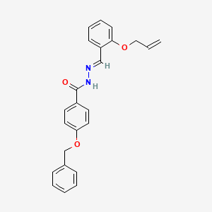 molecular formula C24H22N2O3 B3862413 N'-[2-(allyloxy)benzylidene]-4-(benzyloxy)benzohydrazide 