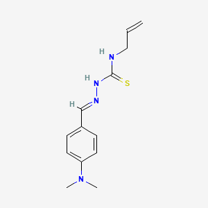 molecular formula C13H18N4S B3862418 4-(dimethylamino)benzaldehyde N-allylthiosemicarbazone 