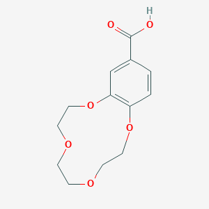 molecular formula C13H16O6 B386242 2,5,8,11-Tetraoxabicyclo[10.4.0]hexadeca-1(12),13,15-triene-14-carboxylic acid CAS No. 170031-43-3
