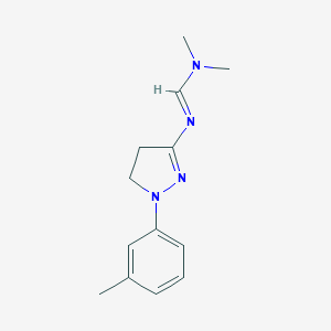 N,N-dimethyl-N'-[1-(3-methylphenyl)-4,5-dihydro-1H-pyrazol-3-yl]imidoformamide