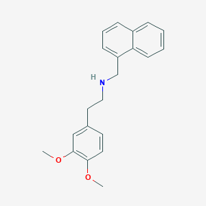 molecular formula C21H23NO2 B3862449 2-(3,4-dimethoxyphenyl)-N-(1-naphthylmethyl)ethanamine CAS No. 355816-88-5