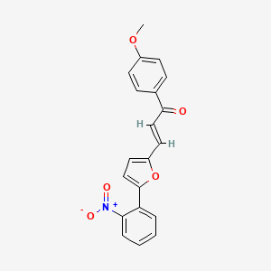 molecular formula C20H15NO5 B3862469 1-(4-methoxyphenyl)-3-[5-(2-nitrophenyl)-2-furyl]-2-propen-1-one 