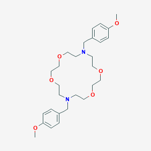 molecular formula C28H42N2O6 B386249 7,16-Bis(4-methoxybenzyl)-1,4,10,13-tetraoxa-7,16-diazacyclooctadecane CAS No. 69703-26-0