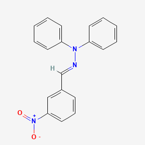 molecular formula C19H15N3O2 B3862503 3-nitrobenzaldehyde diphenylhydrazone 