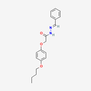 molecular formula C19H22N2O3 B3862527 N'-benzylidene-2-(4-butoxyphenoxy)acetohydrazide 