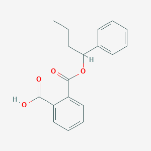 molecular formula C18H18O4 B386255 2-[(1-Phenylbutoxy)carbonyl]benzoic acid 