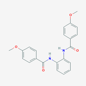 molecular formula C22H20N2O4 B386257 4-methoxy-N-{2-[(4-methoxybenzoyl)amino]phenyl}benzamide CAS No. 66679-56-9