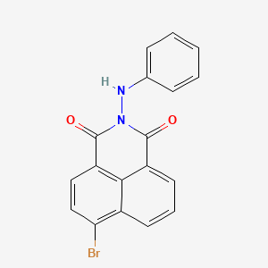 molecular formula C18H11BrN2O2 B3862600 2-anilino-6-bromo-1H-benzo[de]isoquinoline-1,3(2H)-dione 