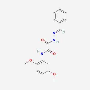 2-(2-benzylidenehydrazino)-N-(2,5-dimethoxyphenyl)-2-oxoacetamide