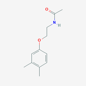 molecular formula C12H17NO2 B386268 N-[2-(3,4-dimethylphenoxy)ethyl]acetamide CAS No. 296273-06-8