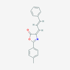 molecular formula C19H15NO2 B386269 2-(4-methylphenyl)-4-(3-phenyl-2-propenylidene)-1,3-oxazol-5(4H)-one 