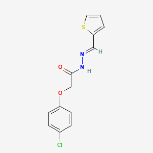 molecular formula C13H11ClN2O2S B3862771 2-(4-chlorophenoxy)-N'-(2-thienylmethylene)acetohydrazide 