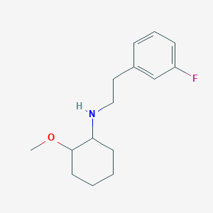 molecular formula C15H22FNO B3862789 N-[2-(3-fluorophenyl)ethyl]-2-methoxycyclohexanamine oxalate 