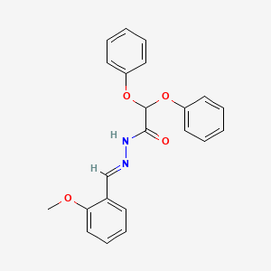 molecular formula C22H20N2O4 B3862796 N'-(2-methoxybenzylidene)-2,2-diphenoxyacetohydrazide 