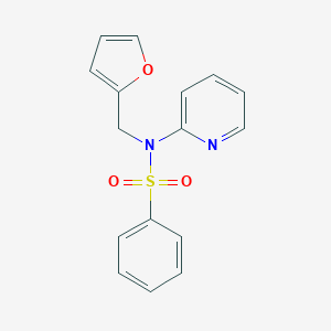 molecular formula C16H14N2O3S B386281 N-(2-furylmethyl)-N-(2-pyridinyl)benzenesulfonamide CAS No. 887578-49-6