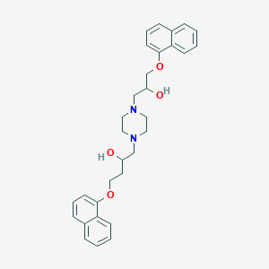 molecular formula C31H36N2O4 B3862841 1-{4-[2-hydroxy-3-(1-naphthyloxy)propyl]-1-piperazinyl}-4-(1-naphthyloxy)-2-butanol 