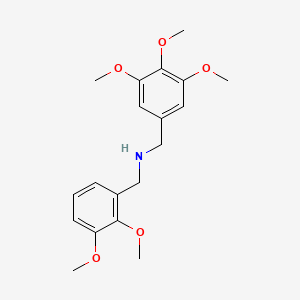 molecular formula C19H25NO5 B3862861 (2,3-dimethoxybenzyl)(3,4,5-trimethoxybenzyl)amine 