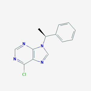 molecular formula C13H11ClN4 B038629 (S)-6-氯-9-(1-苯乙基)-9H-嘌呤 CAS No. 112089-31-3