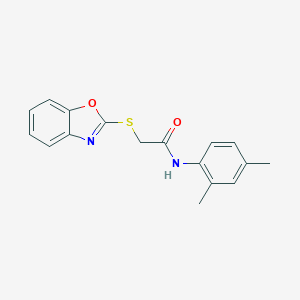 2-(1,3-benzoxazol-2-ylsulfanyl)-N-(2,4-dimethylphenyl)acetamide