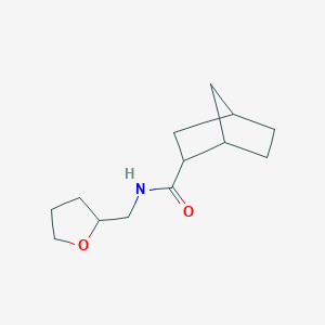 molecular formula C13H21NO2 B3862923 N-(tetrahydro-2-furanylmethyl)bicyclo[2.2.1]heptane-2-carboxamide 
