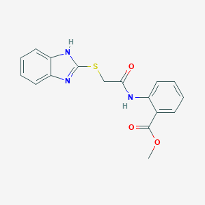 methyl 2-{[(1H-benzimidazol-2-ylsulfanyl)acetyl]amino}benzoate