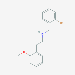 molecular formula C16H18BrNO B3862961 (2-bromobenzyl)[2-(2-methoxyphenyl)ethyl]amine 