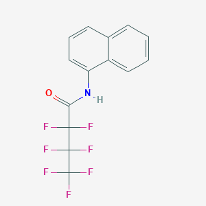 molecular formula C14H8F7NO B3863010 2,2,3,3,4,4,4-heptafluoro-N-1-naphthylbutanamide 