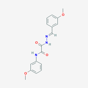 molecular formula C17H17N3O4 B3863019 2-[2-(3-methoxybenzylidene)hydrazino]-N-(3-methoxyphenyl)-2-oxoacetamide 