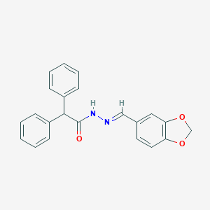 N'-(1,3-benzodioxol-5-ylmethylene)-2,2-diphenylacetohydrazide