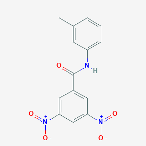 molecular formula C14H11N3O5 B386303 N-(3-methylphenyl)-3,5-dinitrobenzamide CAS No. 36293-08-0