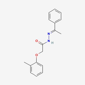 molecular formula C17H18N2O2 B3863039 2-(2-methylphenoxy)-N'-(1-phenylethylidene)acetohydrazide 